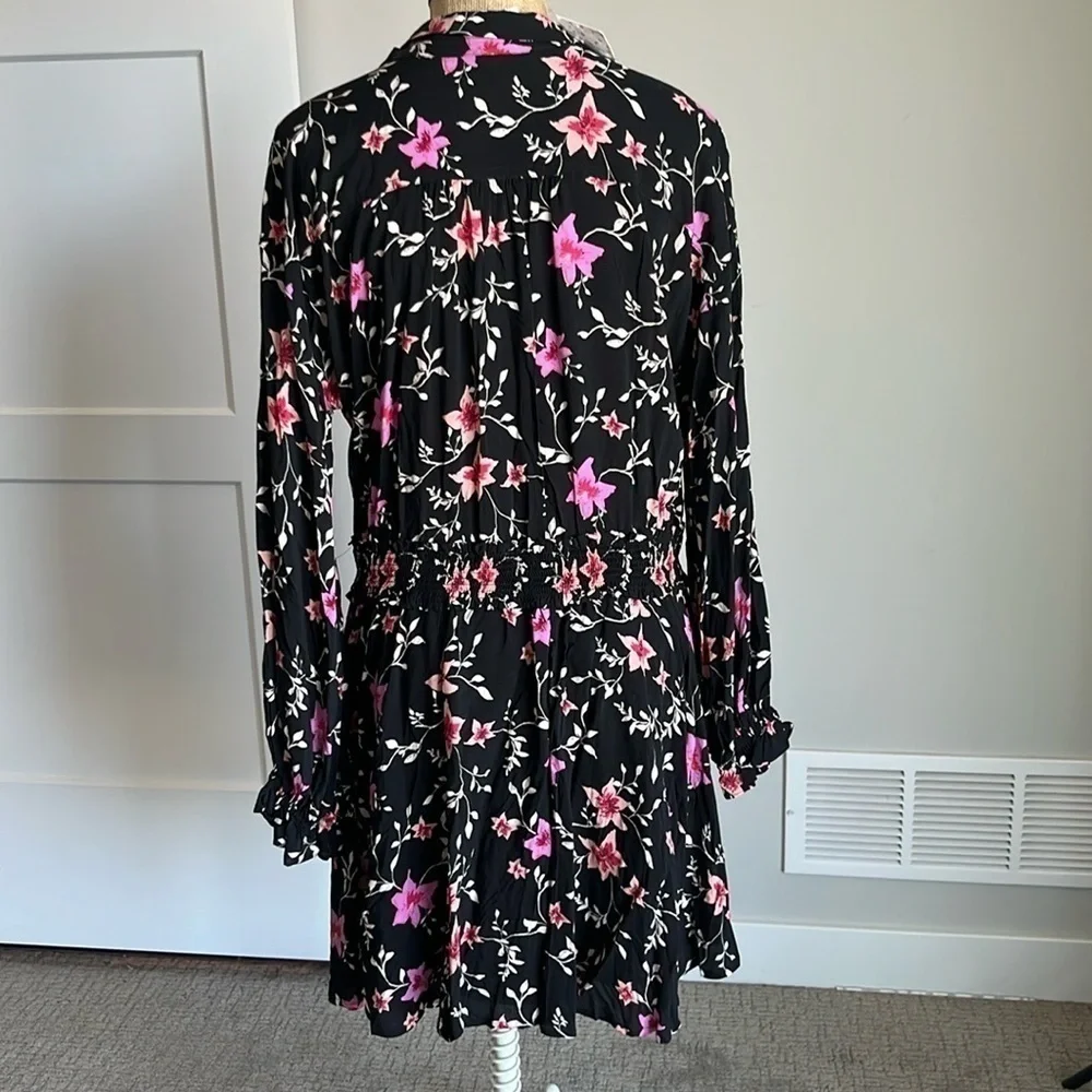 Free People Lighten Up Floral Mini Dress Medium NEW!